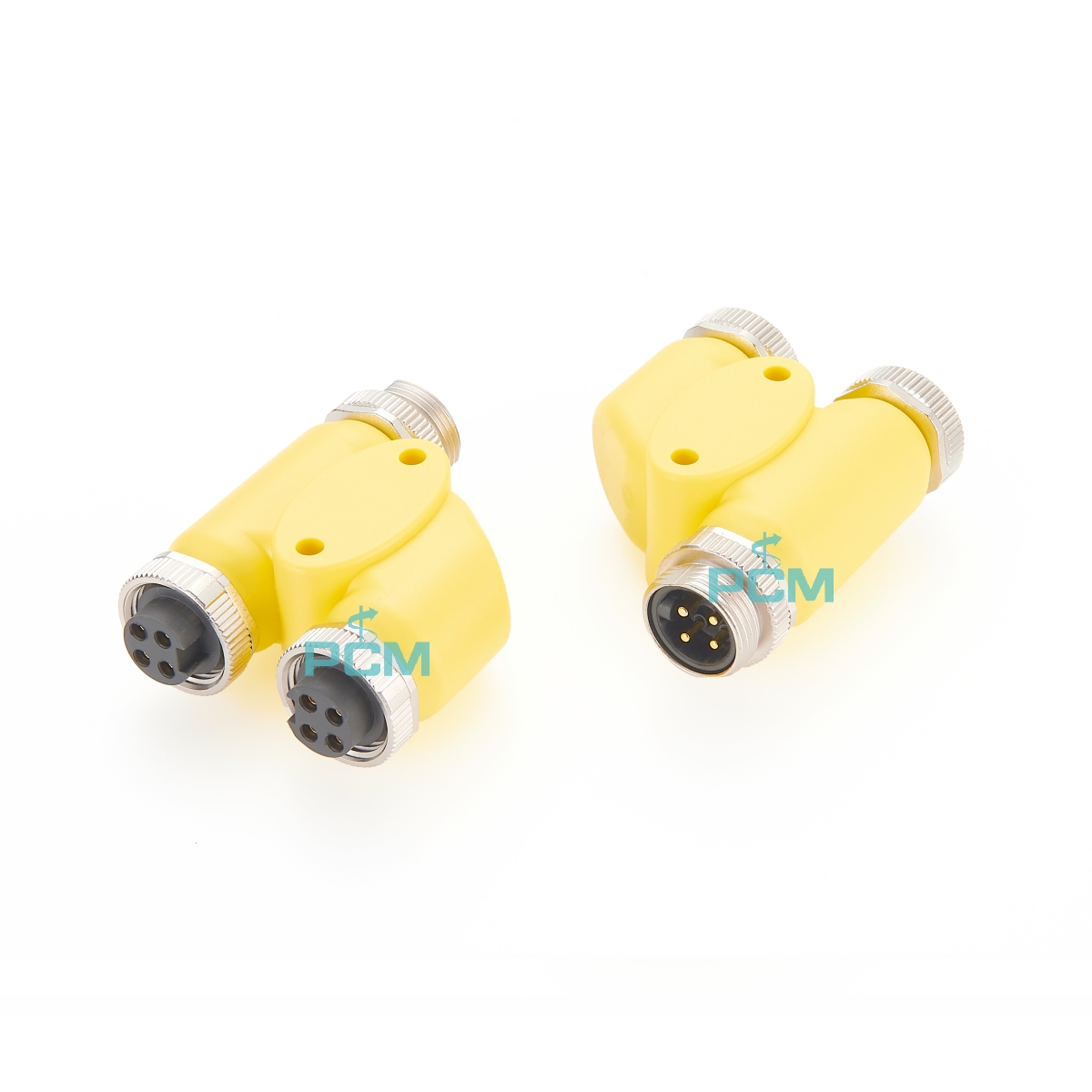 Actuator and Sensor Tee T-Splitter 4 Pin 7/8"-16UN Connector  